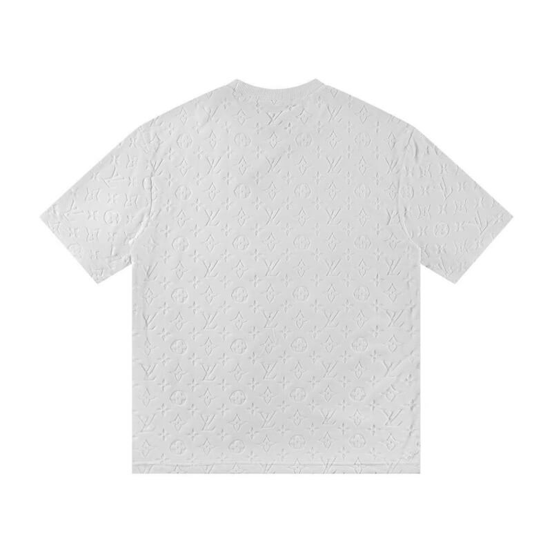 Camiseta clásica estampada en relieve por todas partes