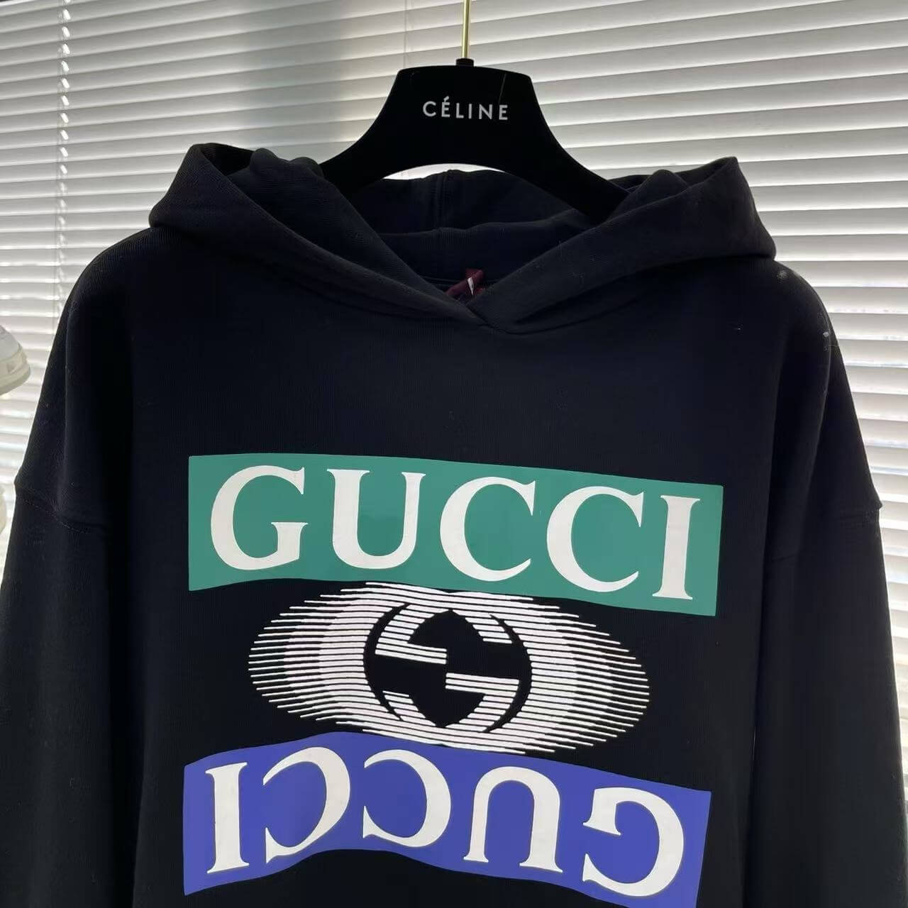 Sweat-shirt à imprimé lettre miroir