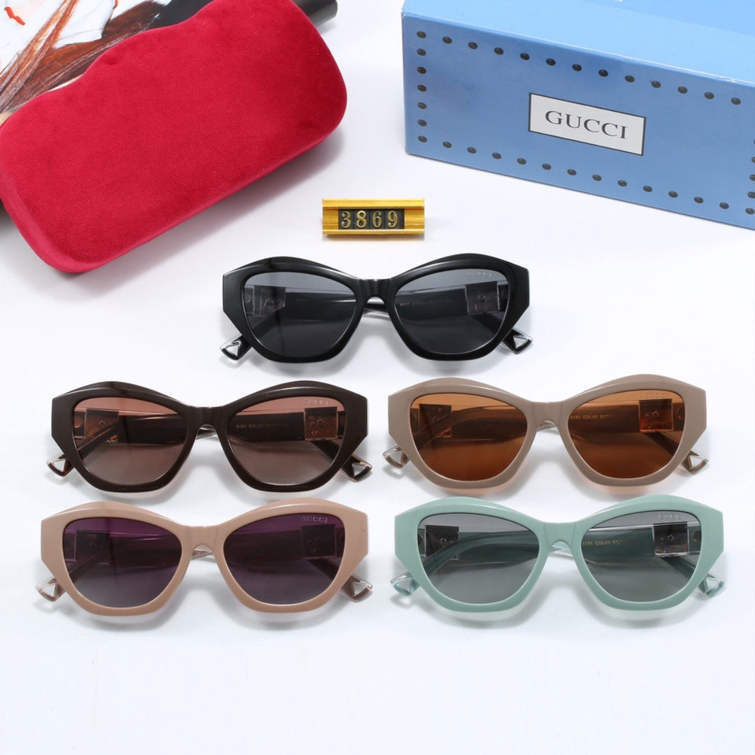 Gafas de sol poligonales modernas y de moda