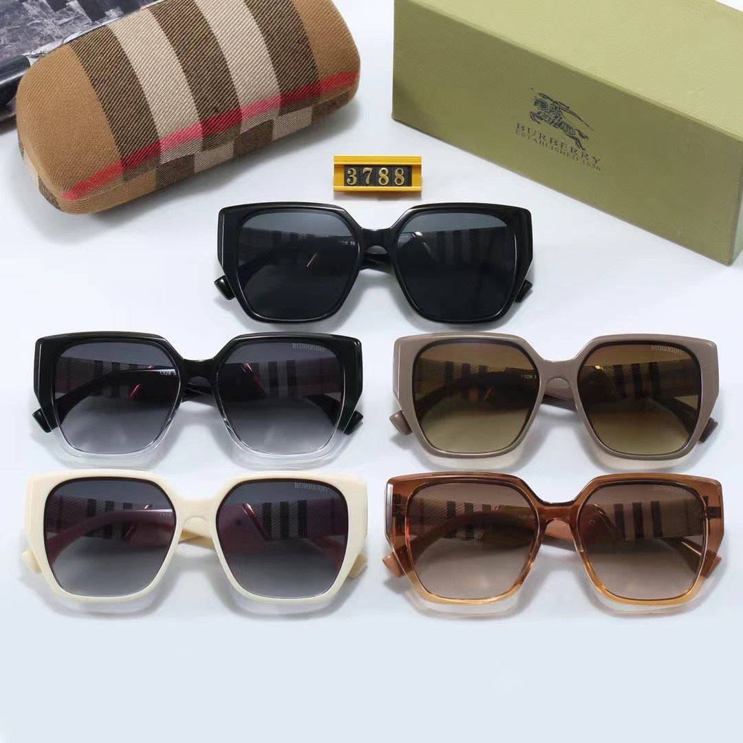 Gafas de sol clásicas con montura a cuadros