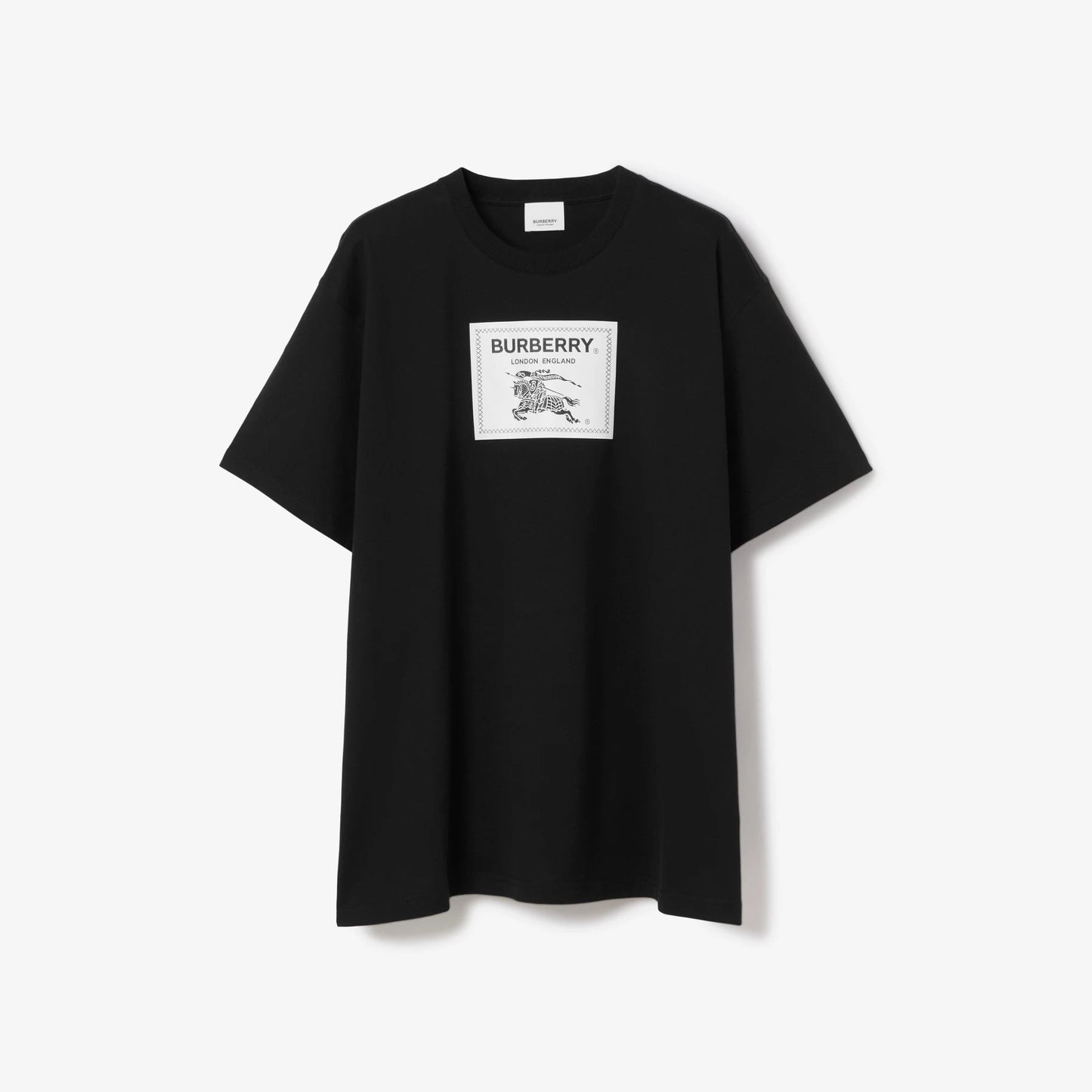Camiseta de algodón con etiqueta