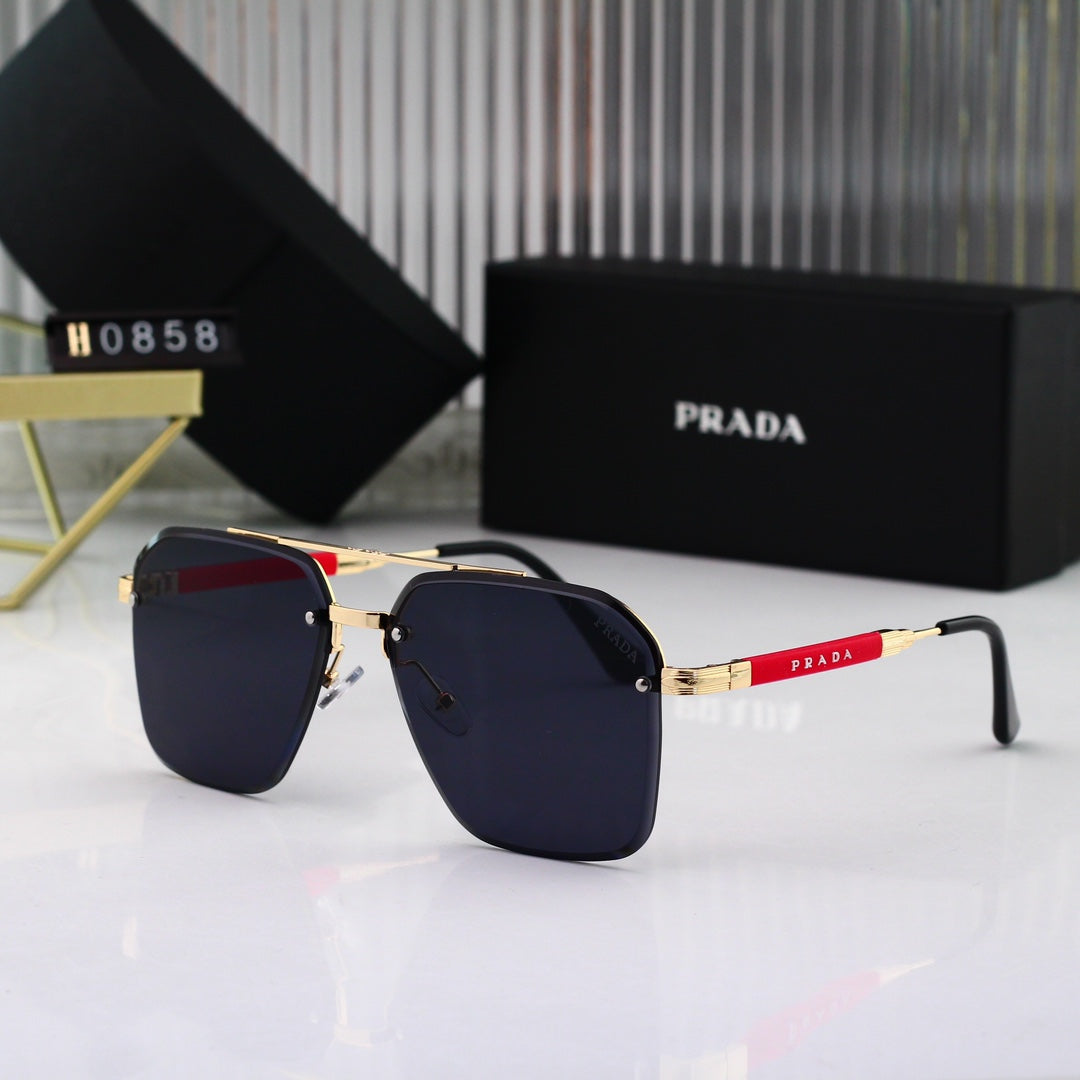 Gafas de sol con montura fina dorada