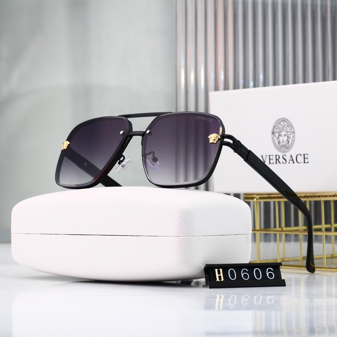 Gafas de sol de aviador con montura redonda y cuadrada