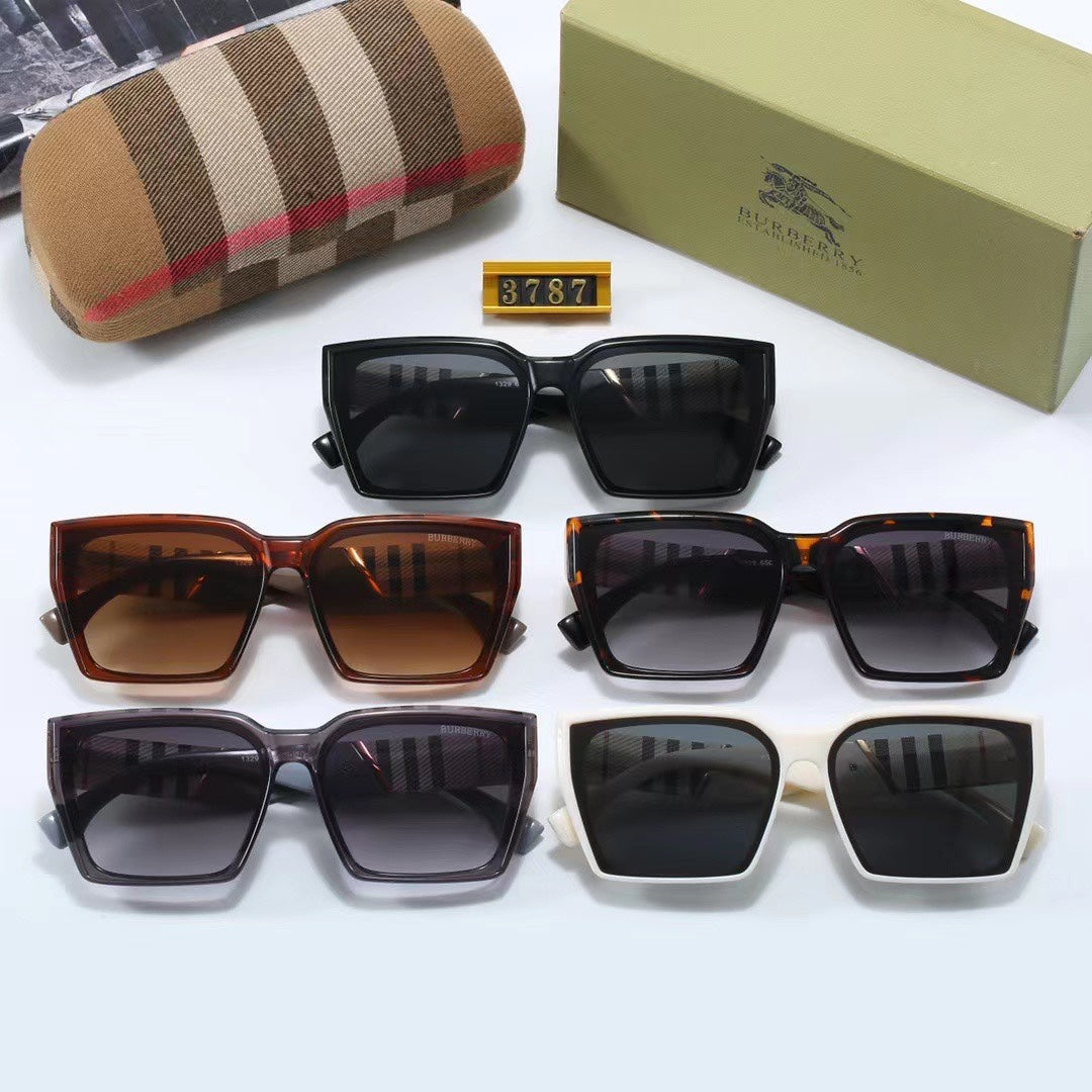 Gafas de sol clásicas cuadradas a cuadros
