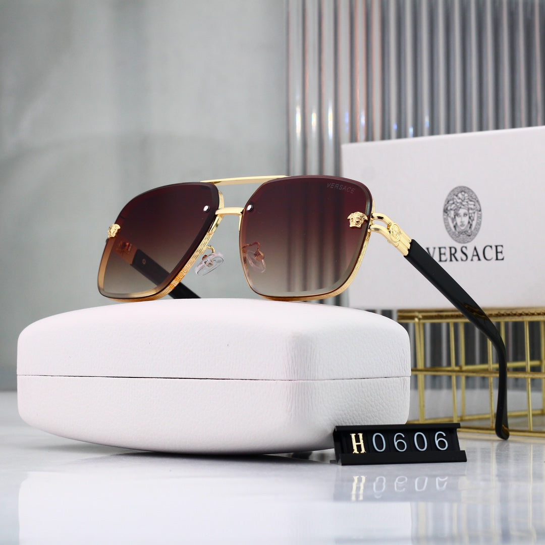 Gafas de sol de aviador con montura redonda y cuadrada