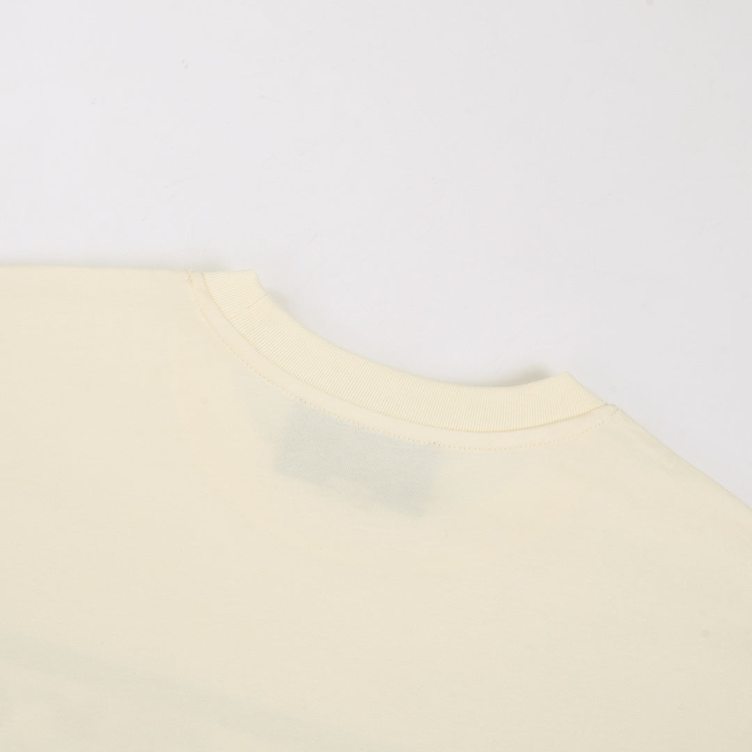 Camiseta con estampado de montaña nevada