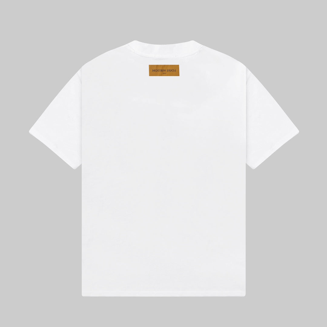 Camiseta con estampado de tres jacquards