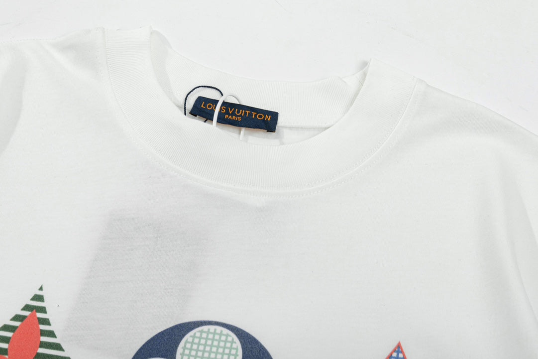 Camiseta con estampado de tres jacquards