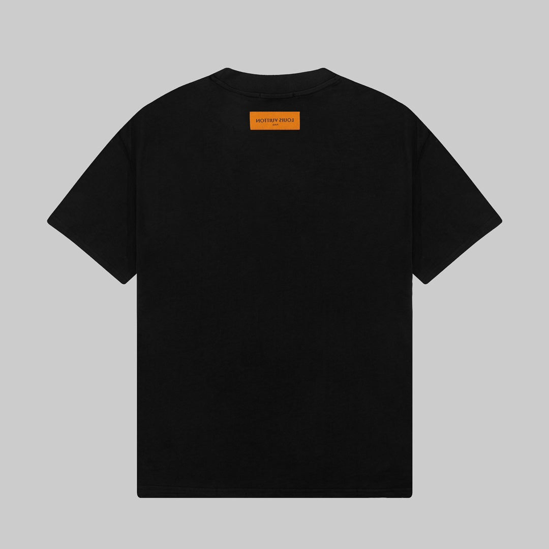 Camiseta con estampado de tres jacquards