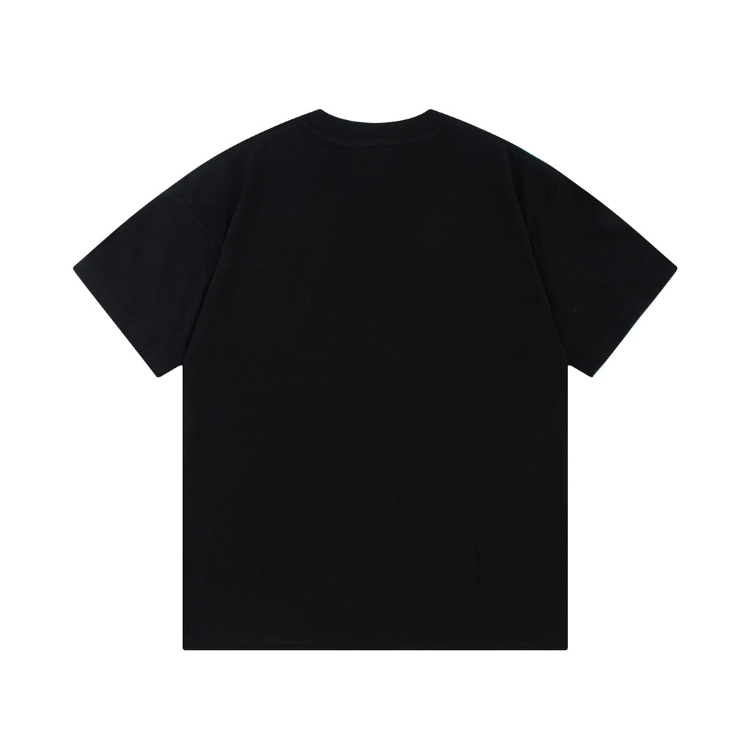 Camiseta con bordado de metal