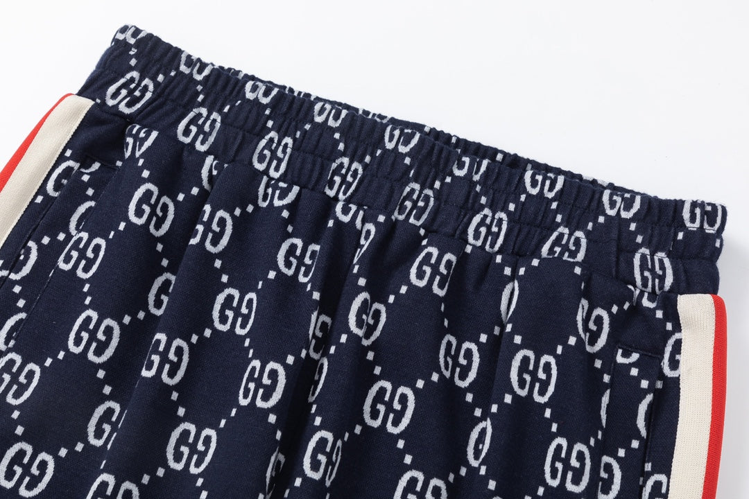 Pantalones con cinta y estampado integral