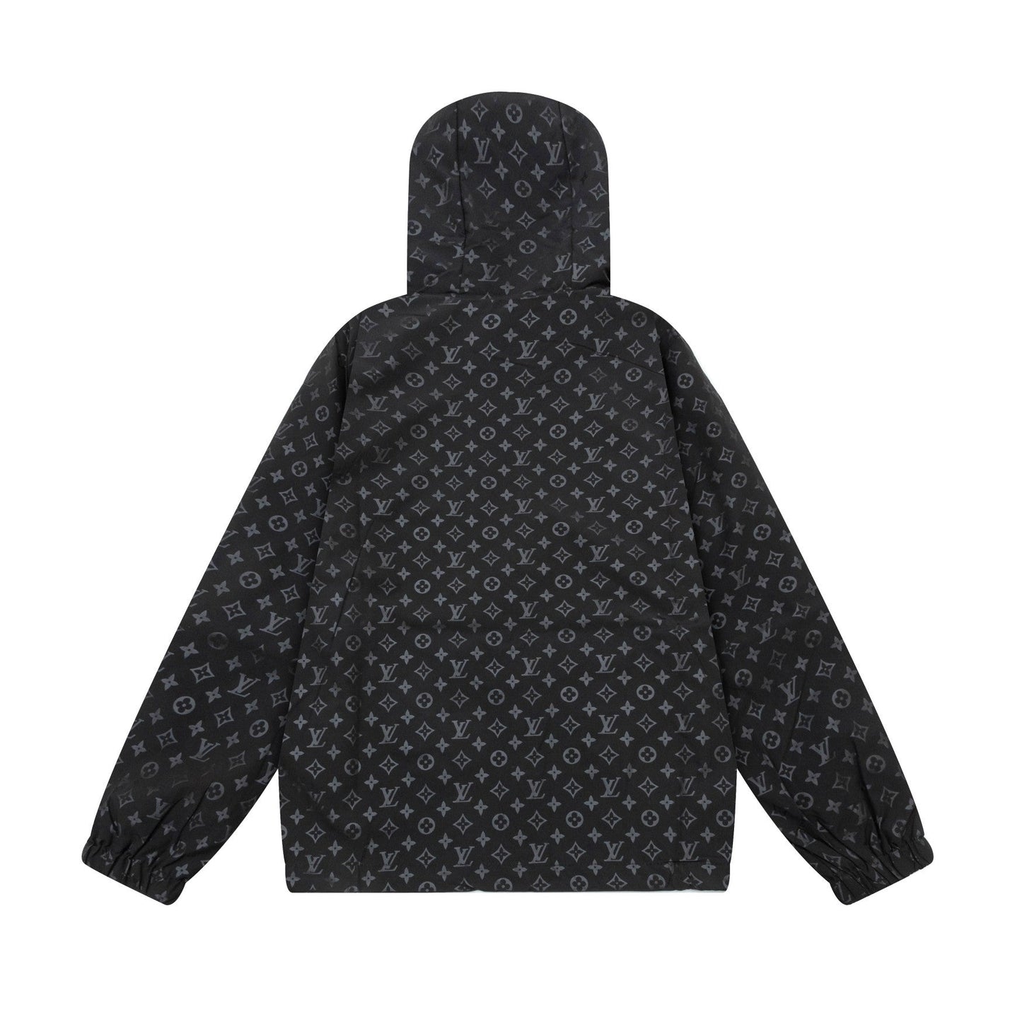 Chaqueta negra con estampado completo