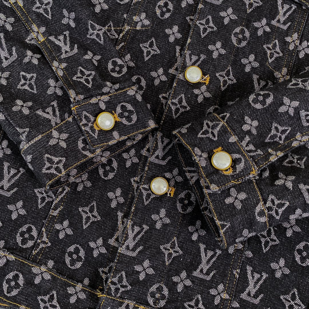 Chaqueta vaquera clásica de jacquard