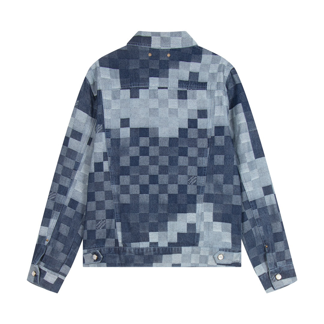 Chaqueta vaquera a cuadros