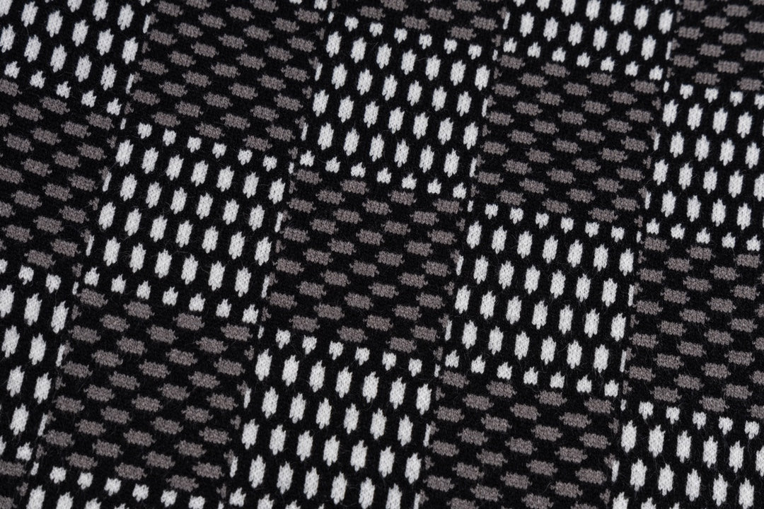 Sudadera artesanal de jacquard con cuadros