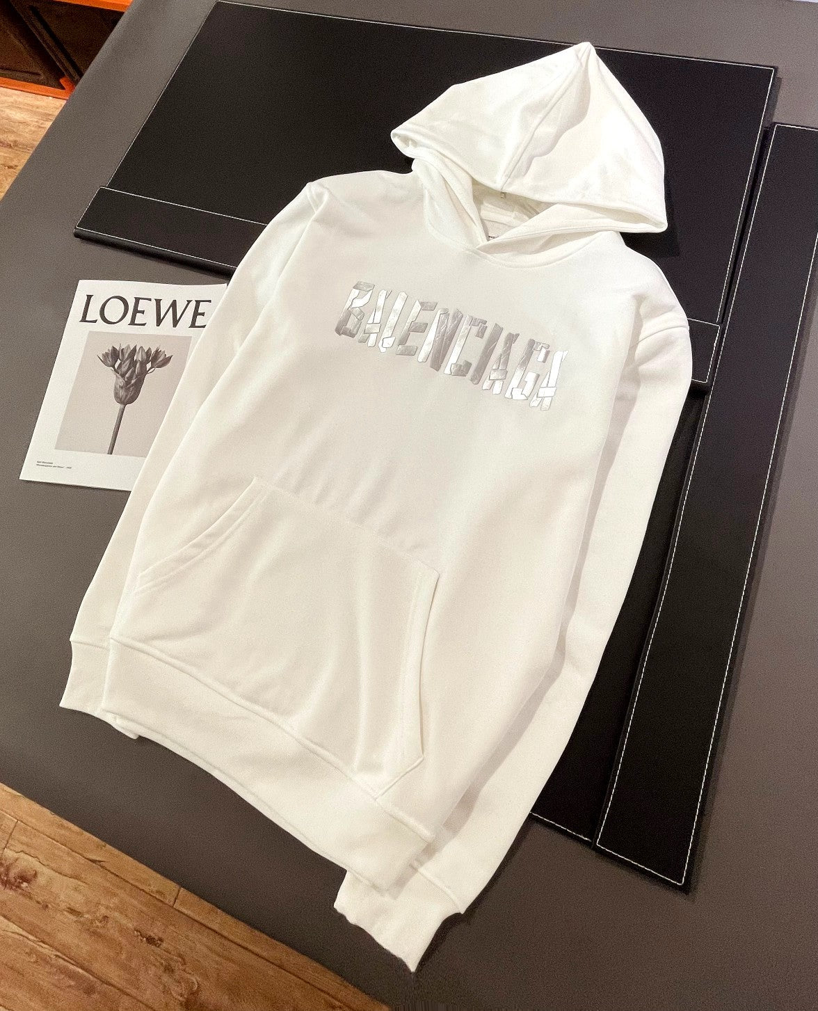 Sudadera con capucha clásica con estampado de letras