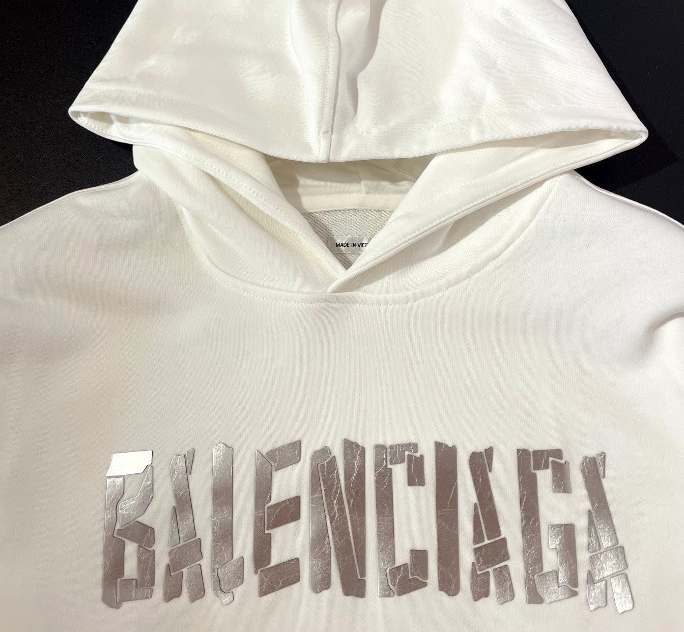 Sudadera con capucha clásica con estampado de letras