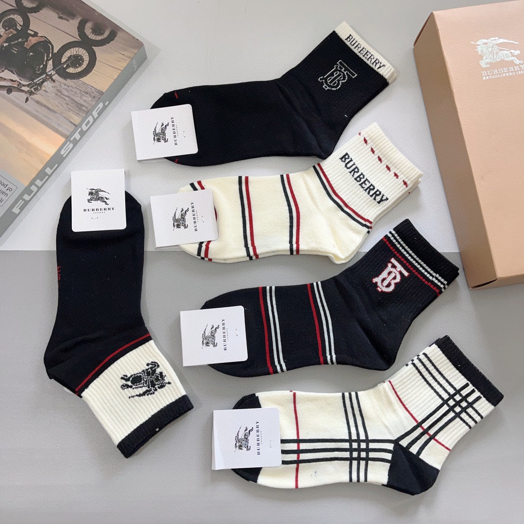 Calcetines con estampado de caballero