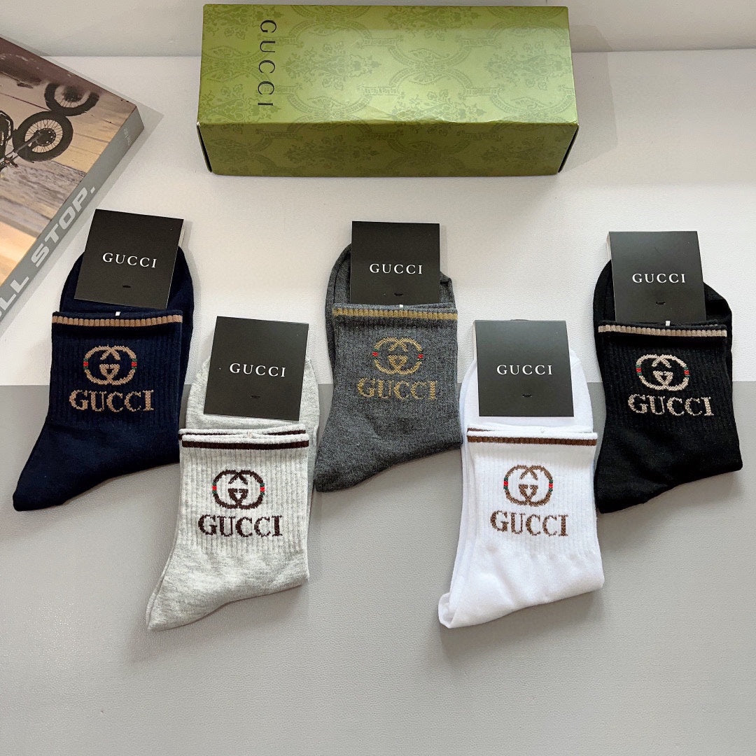 Calcetines con estampado de doble G