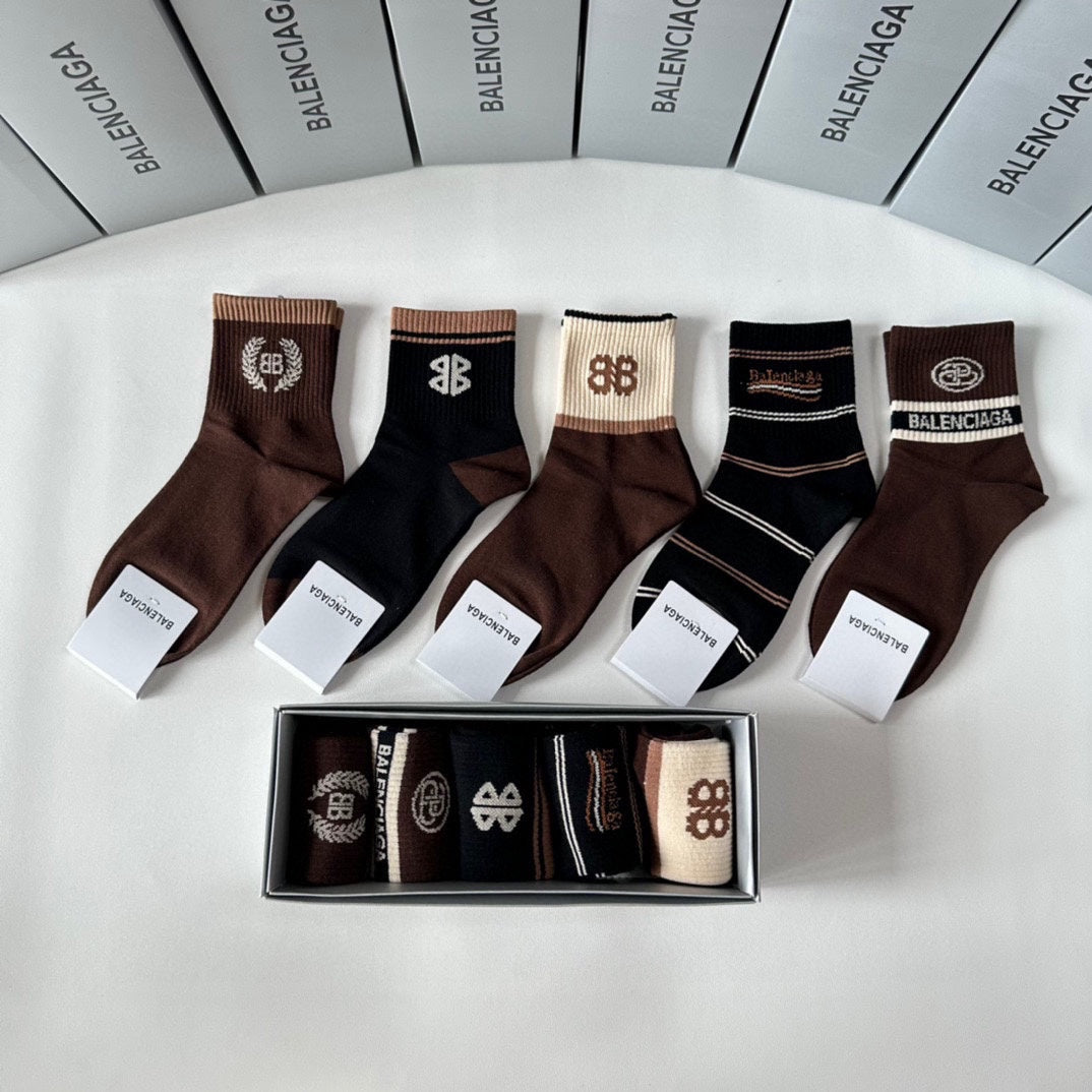Calcetines con estampado de doble B
