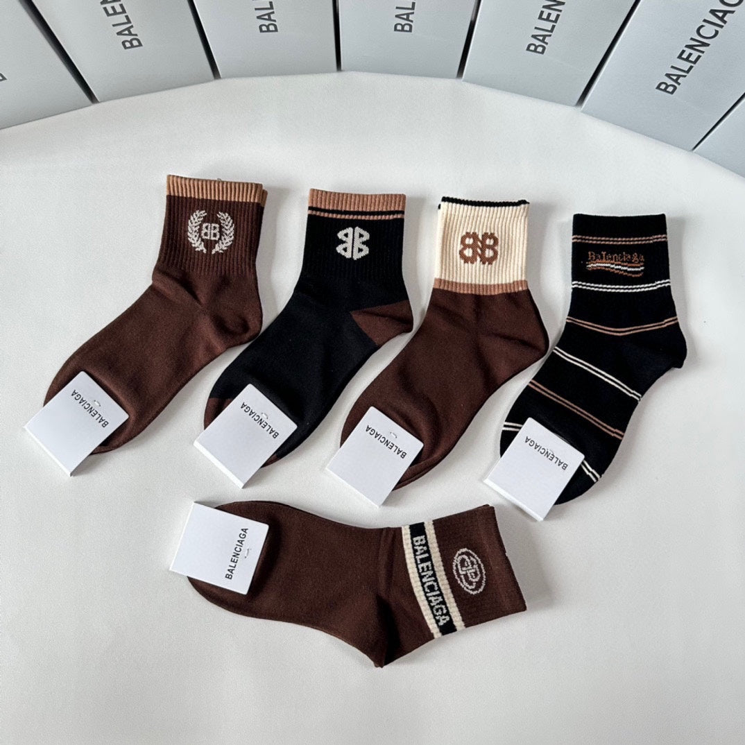 Calcetines con estampado de doble B