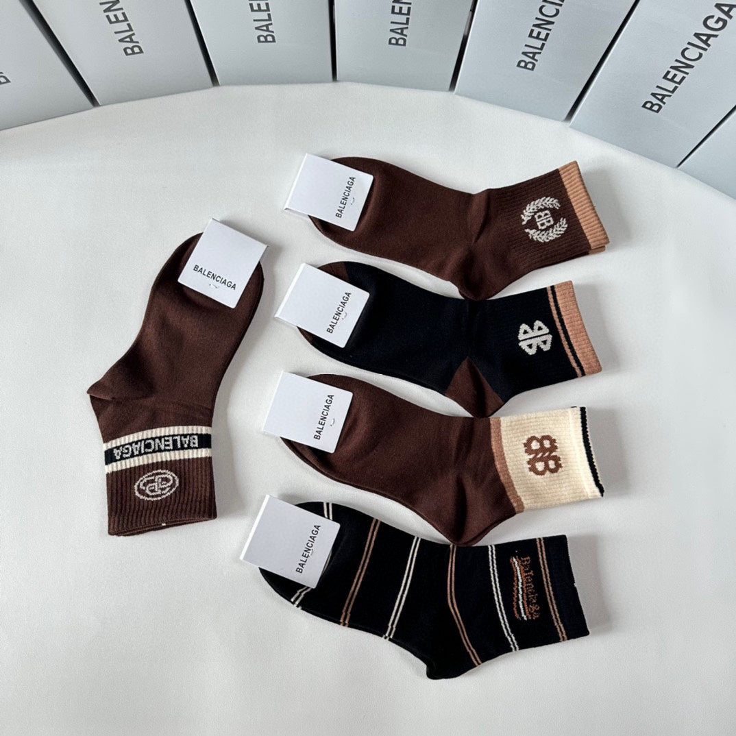 Calcetines con estampado de doble B