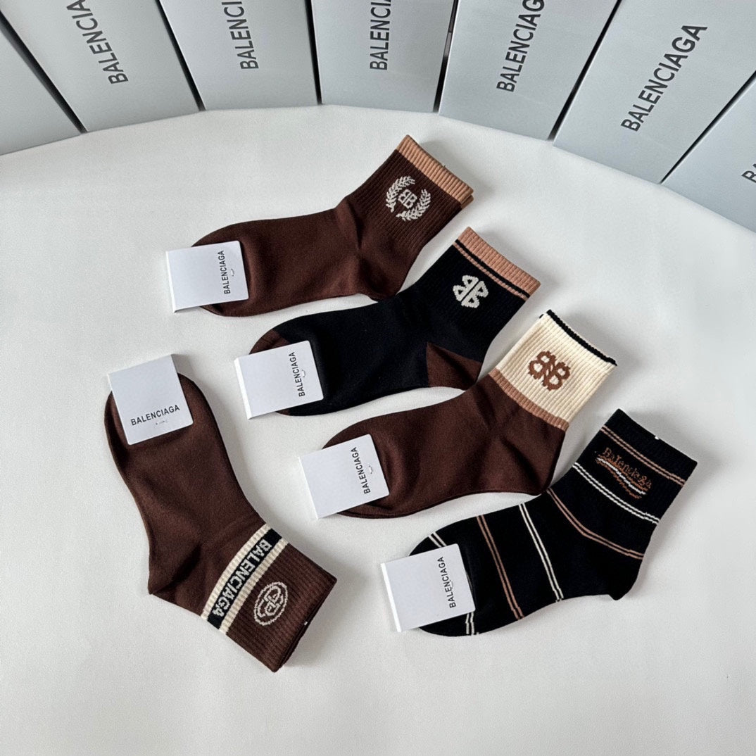 Calcetines con estampado de doble B
