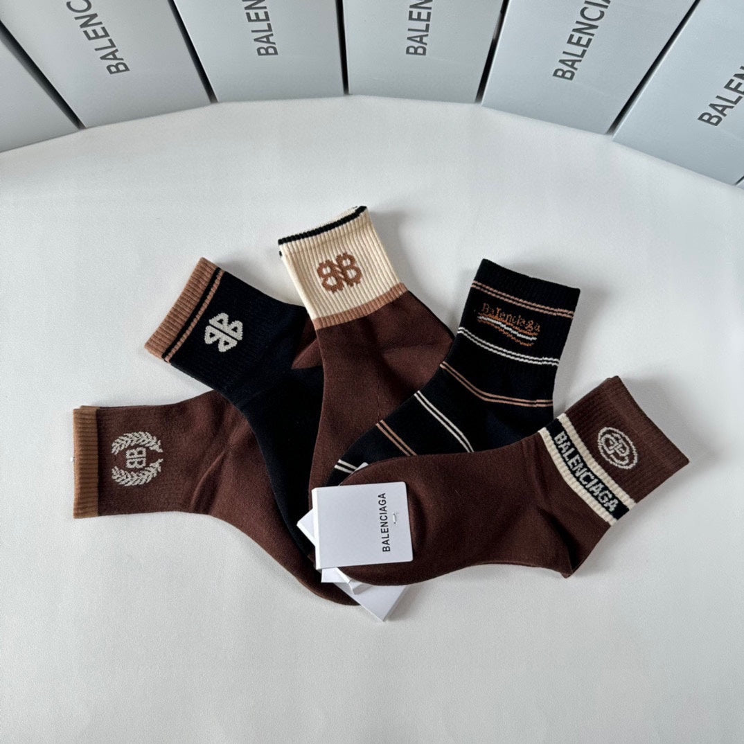Calcetines con estampado de doble B