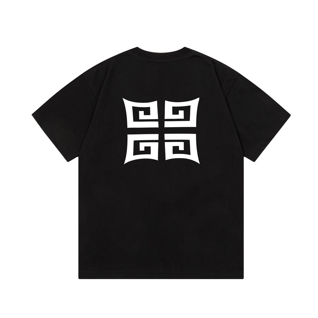 Camiseta con estampado de letras dibujadas a mano