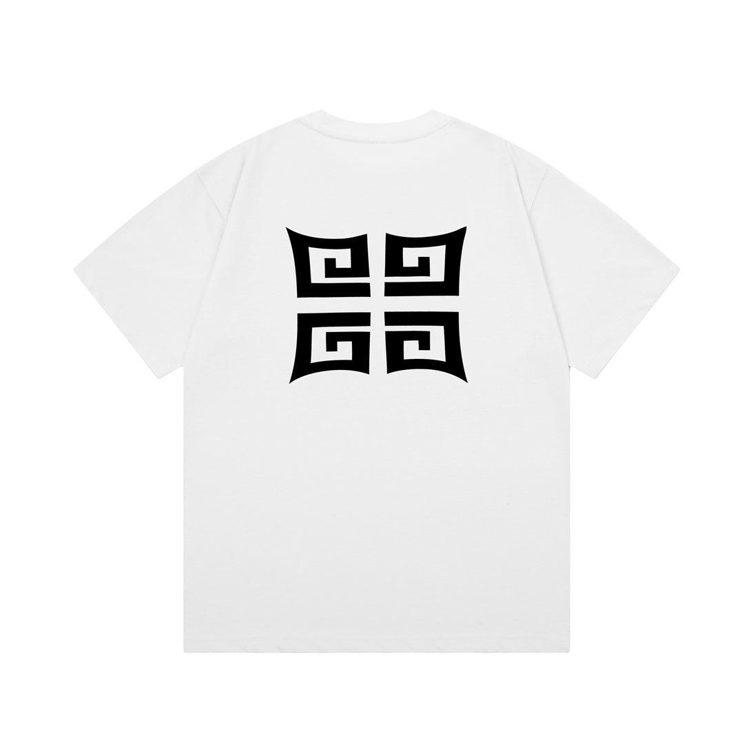 Camiseta con estampado de letras dibujadas a mano