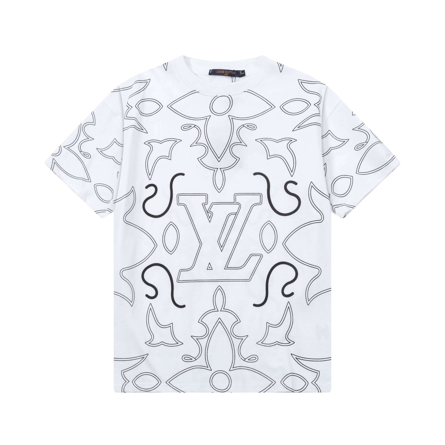 Camiseta de rayas con estampado completo