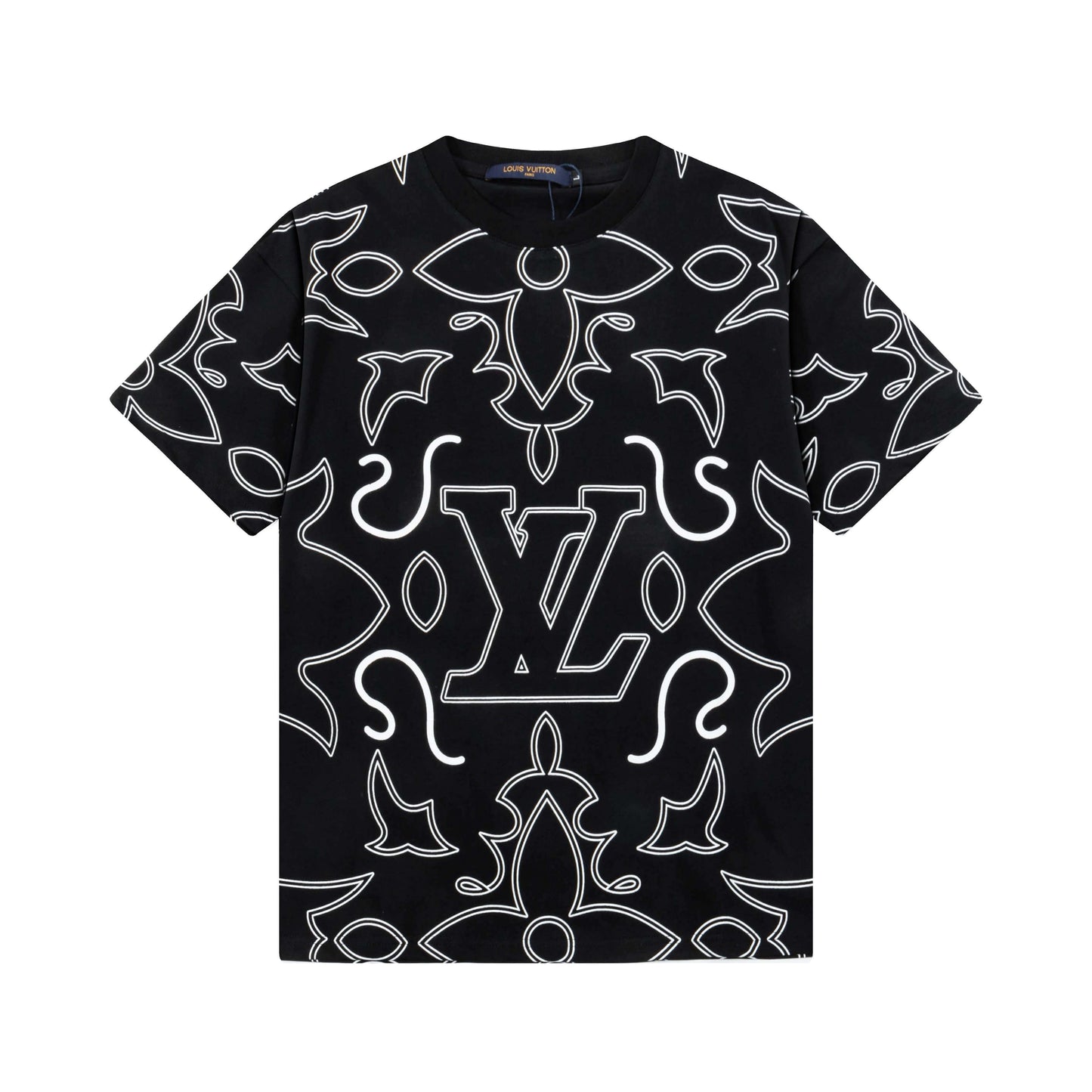Camiseta de rayas con estampado completo
