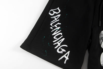 Pantalones cortos con estampado de salpicaduras