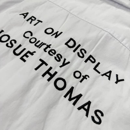 T-shirt en jean blanc brodé 2025