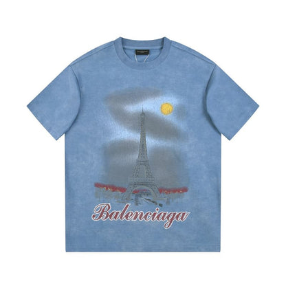 Night Tower Tie-Dye T-shirt
