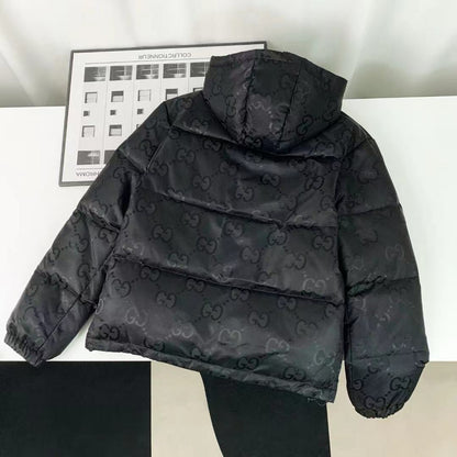 Chaqueta de plumas clásica con estampado integral