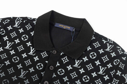 Polo con estampado completo degradado