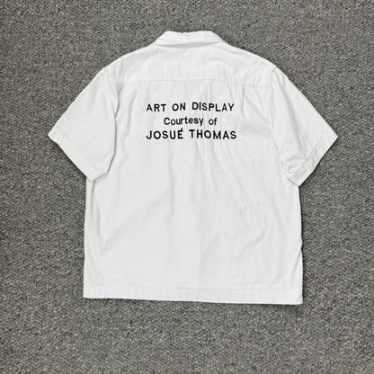 Camiseta vaquera blanca bordada 2025
