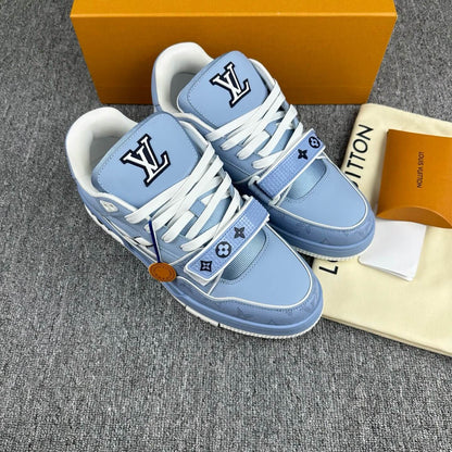 2025 New Blue Velcro Strap Sneakers