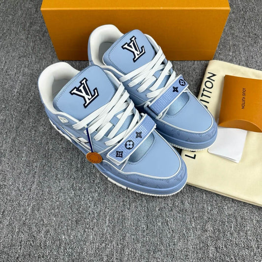 2025 New Blue Velcro Strap Sneakers