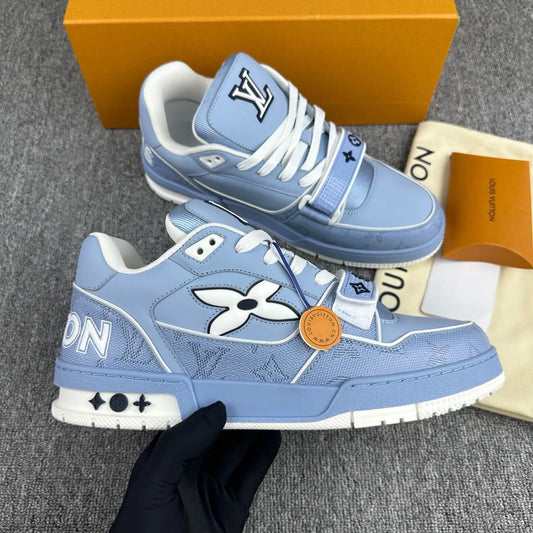 2025 New Blue Velcro Strap Sneakers