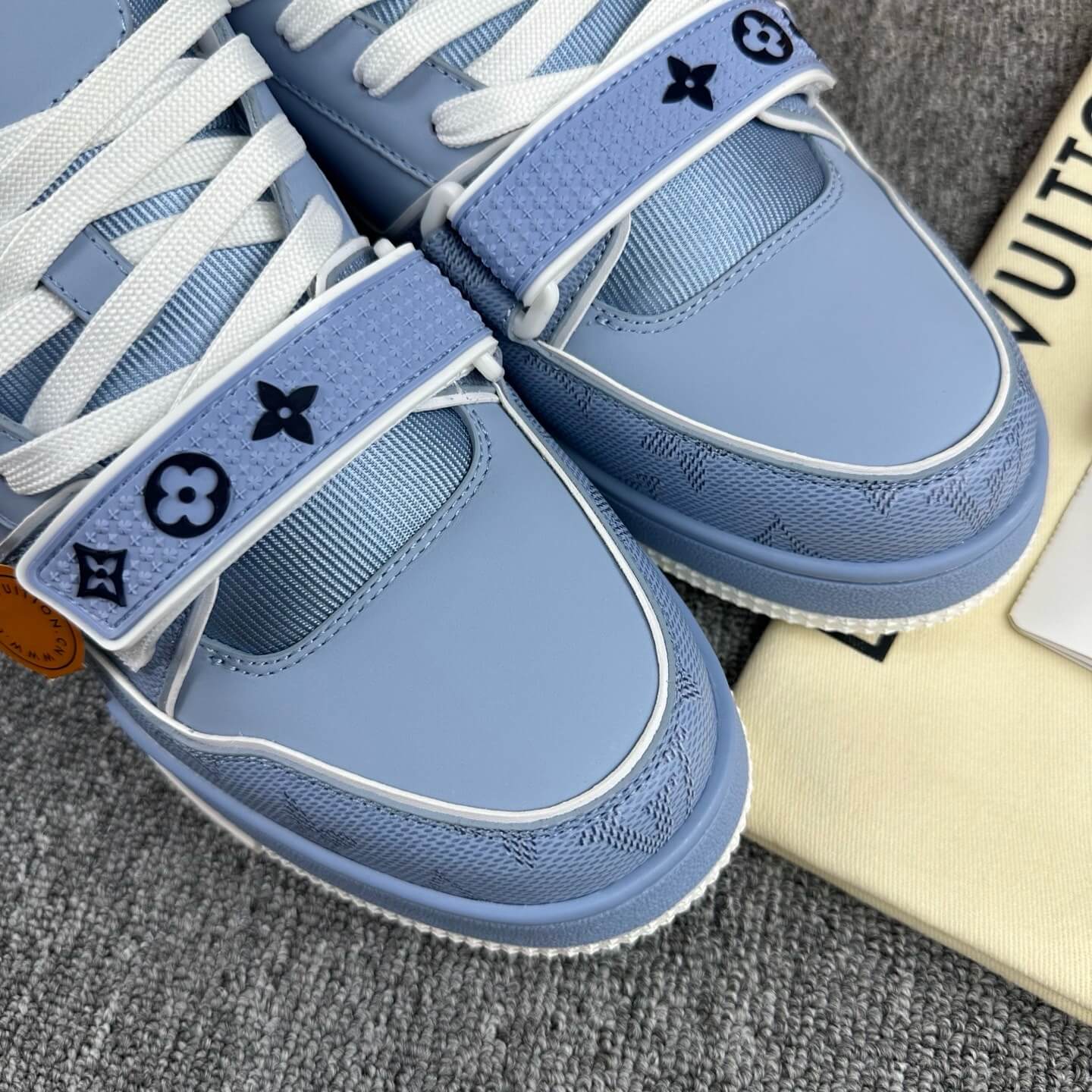 2025 New Blue Velcro Strap Sneakers