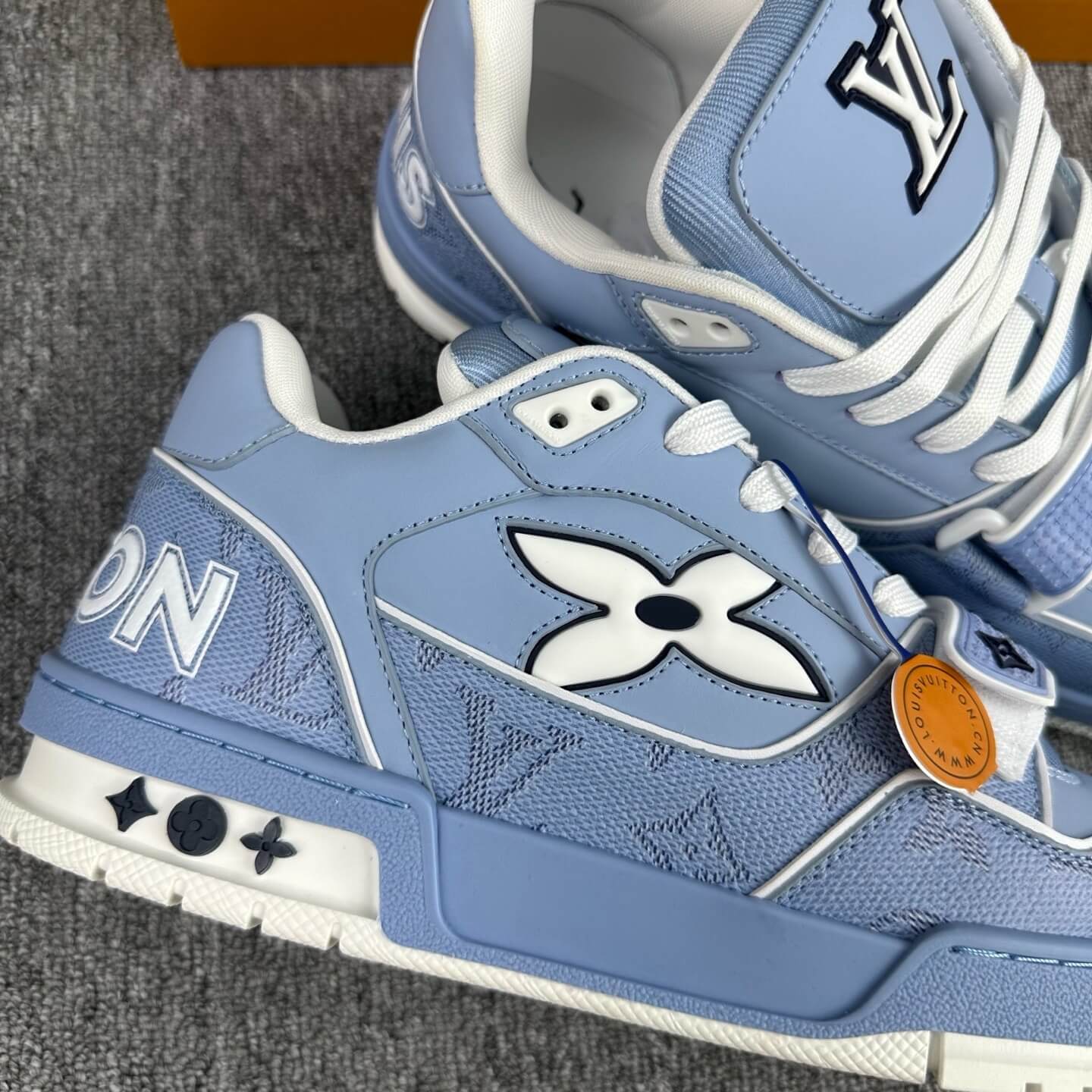 2025 New Blue Velcro Strap Sneakers