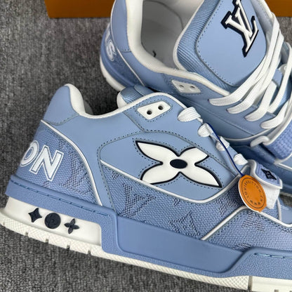 2025 New Blue Velcro Strap Sneakers