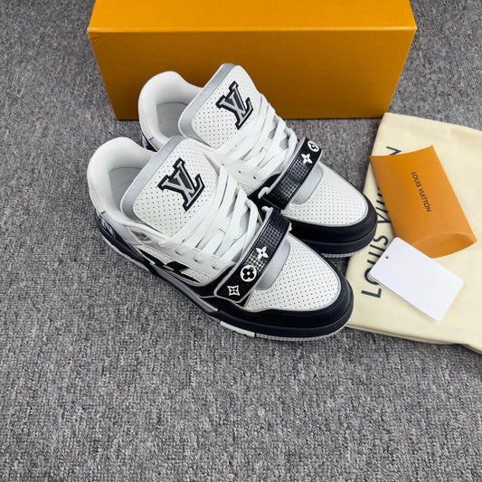 New Black Velcro Strap Sneakers