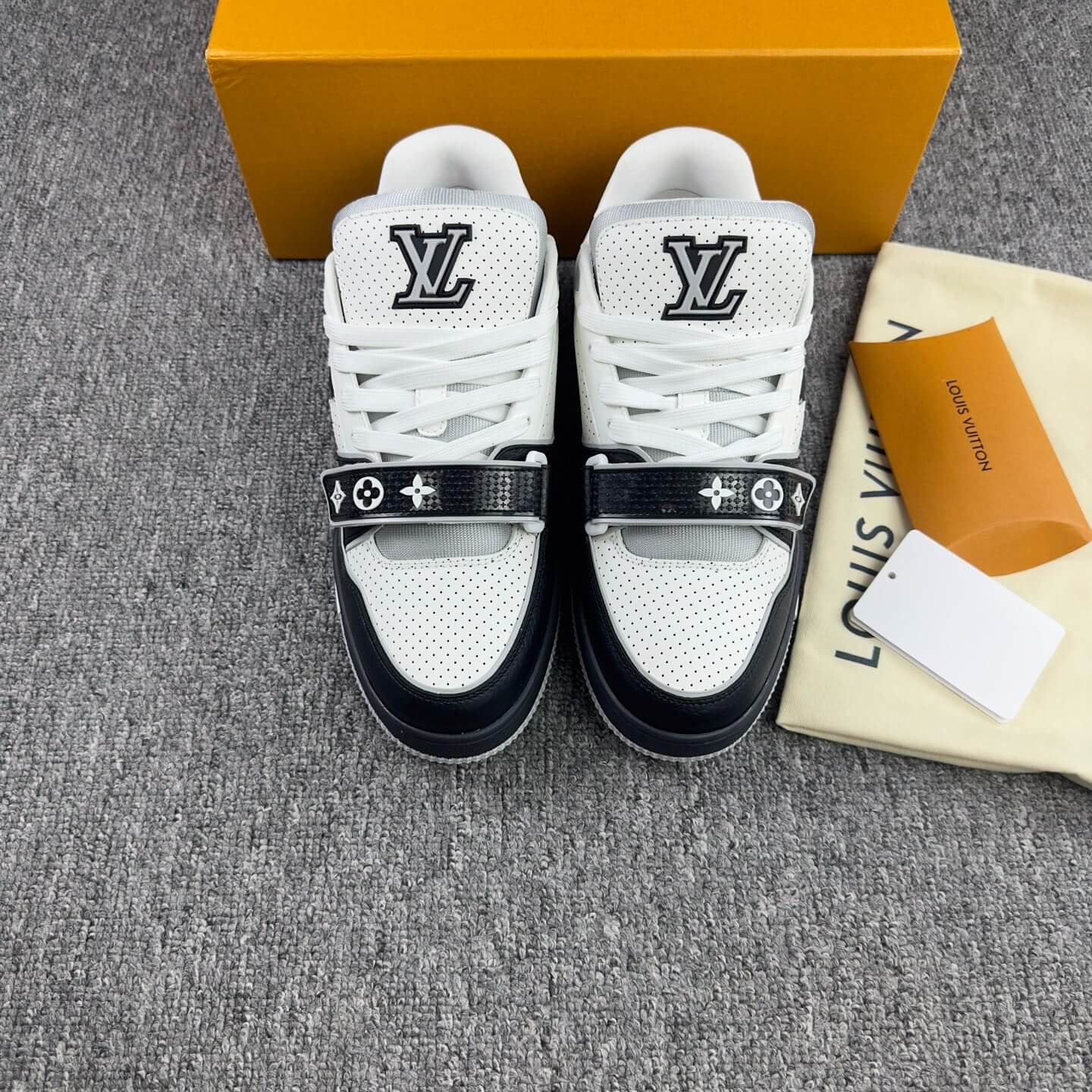 New Black Velcro Strap Sneakers