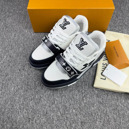 New Black Velcro Strap Sneakers