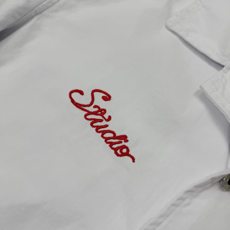 Camiseta vaquera blanca bordada 2025