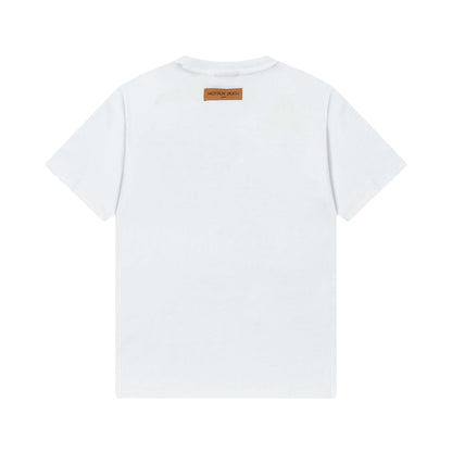 Camiseta con estampado de letras coloridas