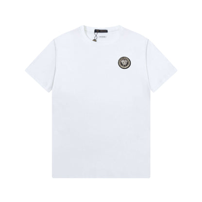 Camiseta con bordado de rostro humano
